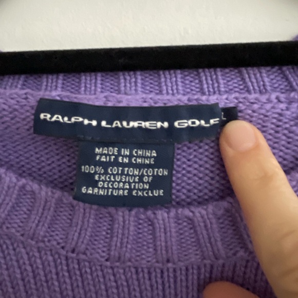Ralph Lauren Golf 100% Cotton Sweater with Button Detail - Picture 4 of 5